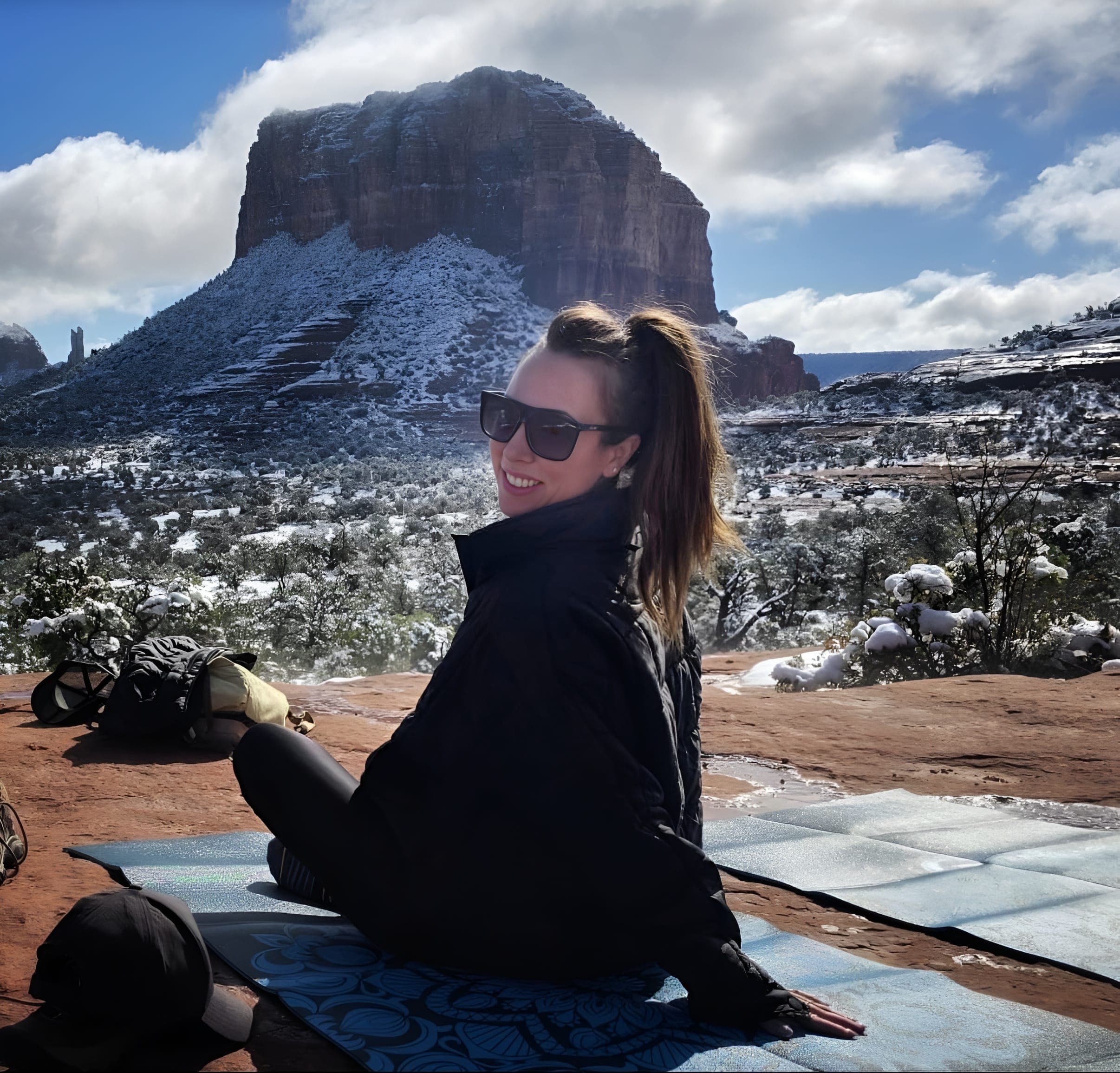 MJ Grace standing in desert